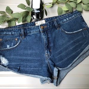 FREE PEOPLE Denim Shorts